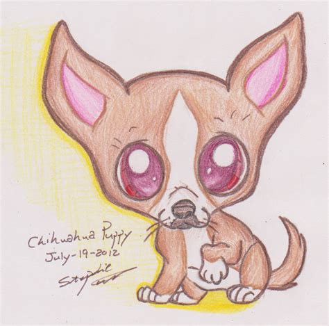 Chihuahua Puppy Drawing Stephaniecardona © 2016 Jul 19 2012