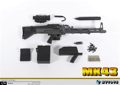 New Product Zy Toys M2 Machine Gun 2 Styles And Mk43 4 Styles