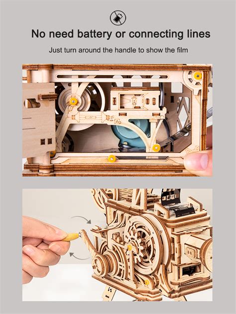 Rokr is dedicated to providing fun and creative wooden building toys for children and adults. ROKR 3D Puzzle Film Projector Vitascope Wooden Building ...