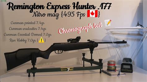 Remington Express Hunter Fps Chronograph Test Gr And Gr Pellets Will It Jam