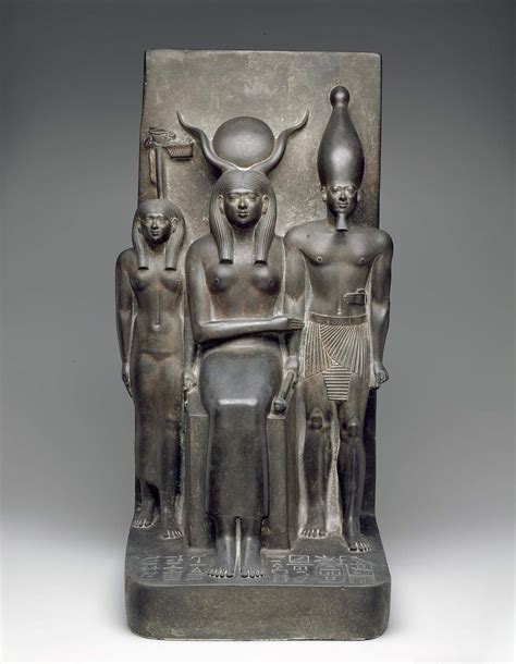 King Menkaura The Goddess Hathor And The Deified Hare Nome Museum