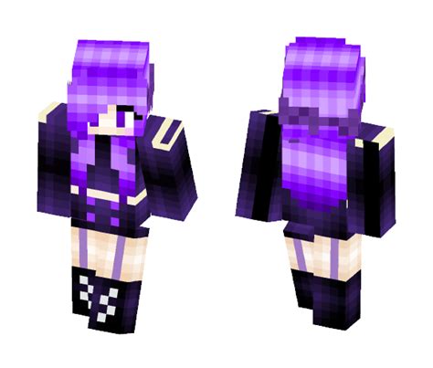 Minecraft Skins Purple Hair