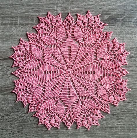 Free Crochet Tulip Doily Pattern Weave Crochet