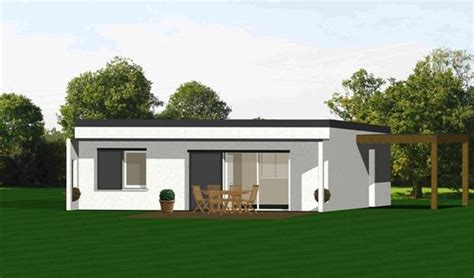 plan maison plain pied sans toit