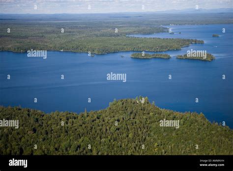 Aerial View Of Moosehead Lake Maine Usa Stock Photo Alamy