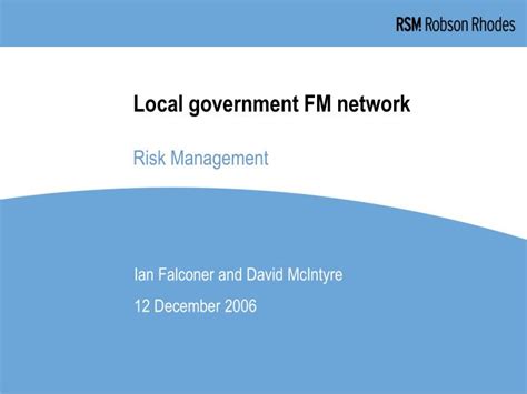 Ppt Local Government Fm Network Risk Management Powerpoint