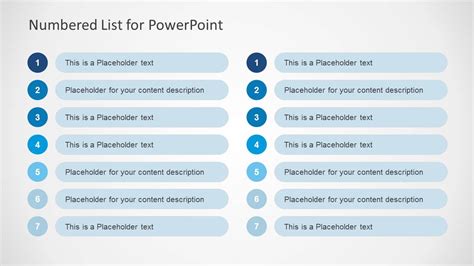 Powerpoint List Template