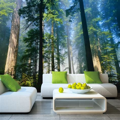 Gacha Bedroom Background Night ~ Forest Murals Mural Nature 5d Papel 3d