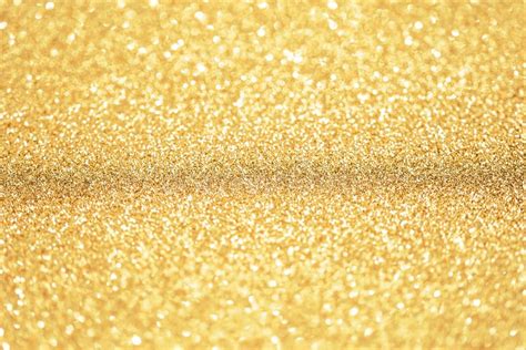 Gold And Glitter Background With Narrow Focus Gold Dust Stock Photo