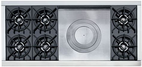 Amazing gallery of interior design and decorating ideas of wolf range in kitchens by elite interior designers. Wolf R606F 60 Inch Pro-Style Gas Range with 6 Dual Brass ...