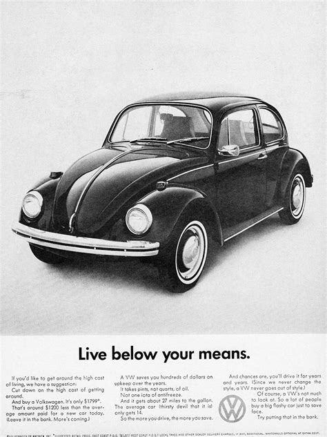 Volkswagen Ad Live Below Vintage Volkswagen Vintage Vw Vw