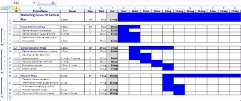 10 Project Outline Template Excel Excel Templates