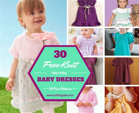 30 Free Knit Baby Dresses Youll Love Knitting