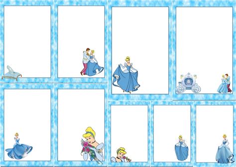 Cinderella Free Printable Frames Invitations Or Cards Oh My Fiesta