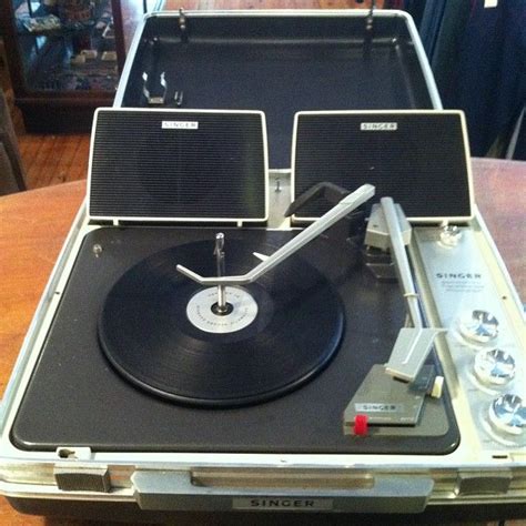 Singer Portable Suitcase Record Player Suitcase Record Player Record