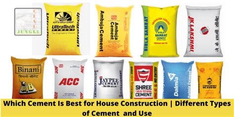 Which Cement Is Best for House Construction | Different Types of Cement