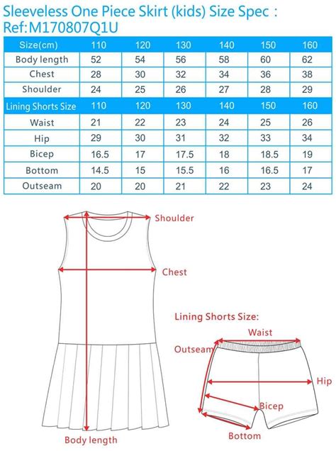 Children S Cloth Size Chart Kids Matttroy