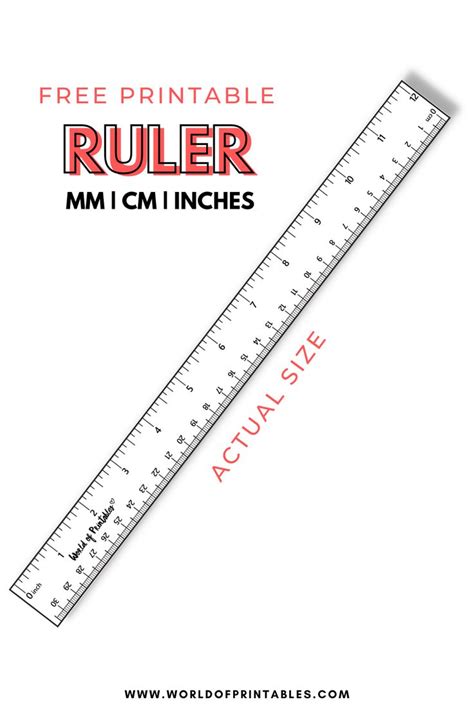 Ruler Measurements Printable Printable Ruler Ruler Measurements Ruler