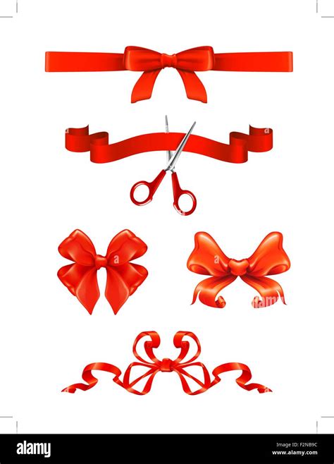 Bows And Ribbons Vector Set Stock Vector Image And Art Alamy