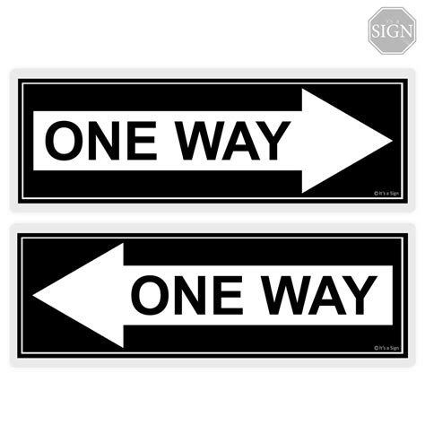 One Way Arrow Laminated Signage 4 X 11 Inches Shopee Philippines