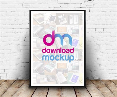 Its sky blue color will please an eye of the pickiest customer. Wooden Frame Poster Mockup Free PSD | Download Mockup