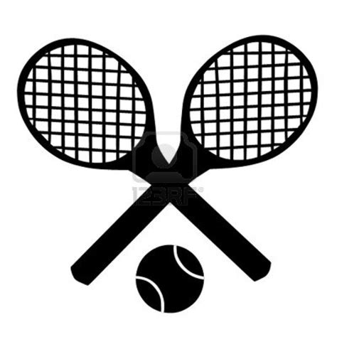 Tennis Racket Clip Art Black And White Crossed Tennis Rackets Clip