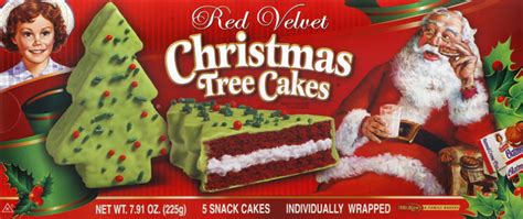 Once i stood my first christmas tree up, i had the idea that these would be neat to put around a. Little Debbie Red Velvet Christmas Tree Cakes 5 Count | Hy-Vee Aisles Online Grocery Shopping