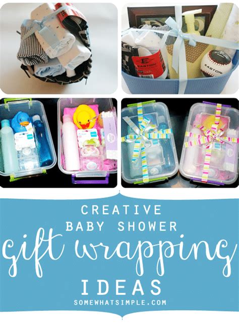 Flo shares top baby shower gift ideas, how much to spend on a gift, and other tips for celebrating pregnancy and new life. Creative Baby Shower Gift Wrapping Ideas | Somewhat Simple