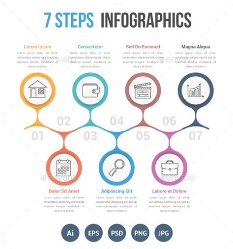 Seven Steps Infographics By Human Graphicriver