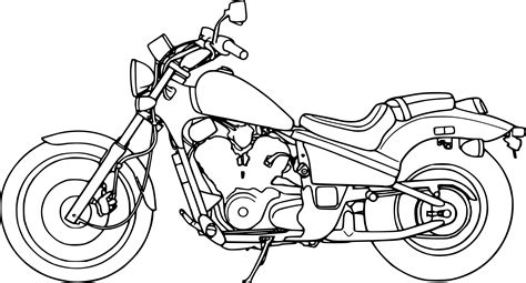 Coloriage Moto Honda à Imprimer