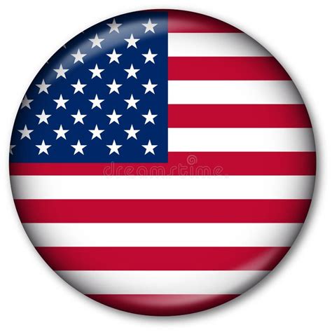 Usa Flag Button Stock Illustration Illustration Of Flag 7314905