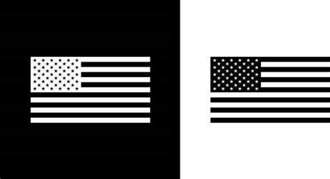 American Flag Black And White Pics Illustrations Royalty Free Vector