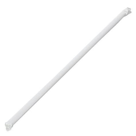 1025 Large Clear Straws 5mm Individually Wrapped Pack Of 500
