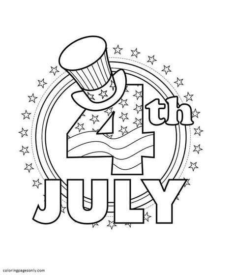 4th Of July Coloring Pages - Independence Day 4th Of July Coloring