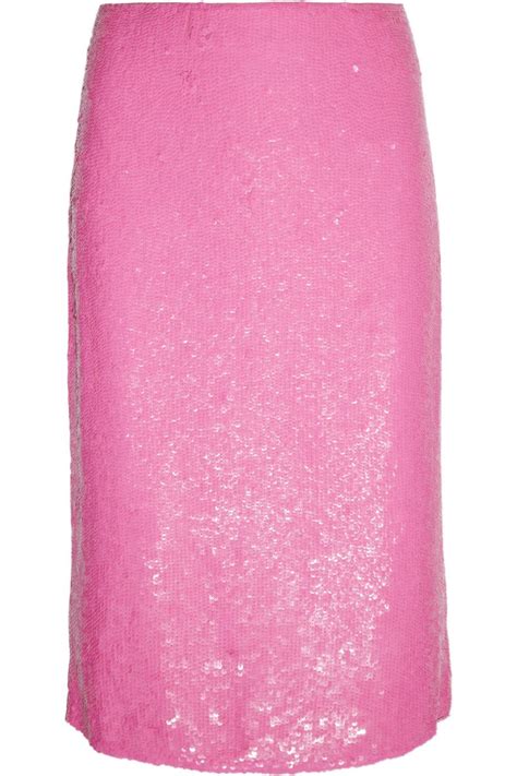 There Must Be A Need For A J Crew Pink Sequinned Pencil Skirt In My