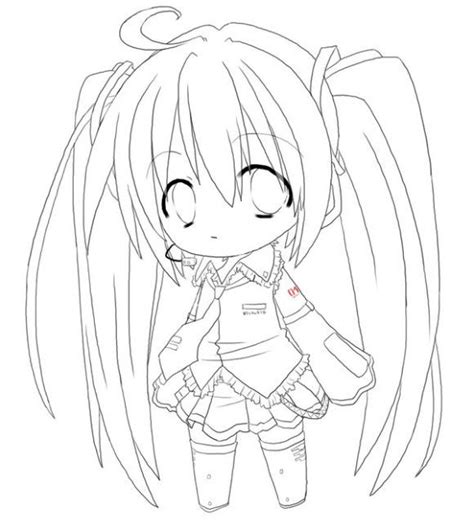 Easy Anime Coloring Pages Free Coloring Pages Chibi