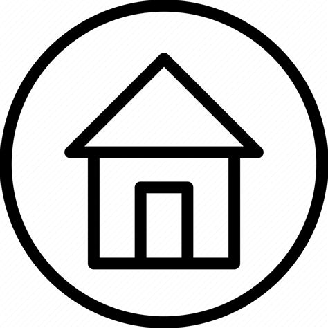 Circle Home House Icon Download On Iconfinder