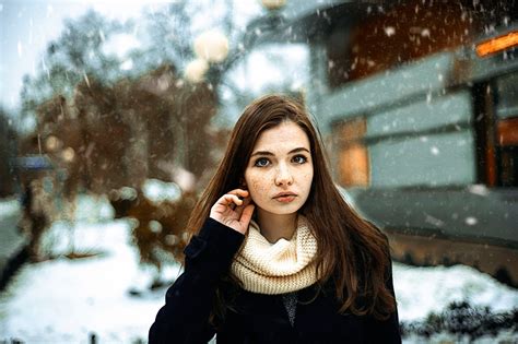 Hintergrundbilder Frauen Im Freien Frau Modell Portr T Schnee