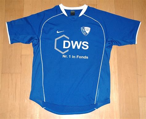 Football kit body/club specific patterns. VfL Bochum Home football shirt 2003 - 2004. Sponsored by DWS