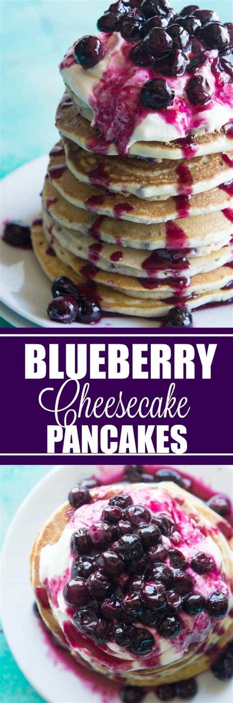 Blueberry Cheesecake Pancakes House Of Yumm