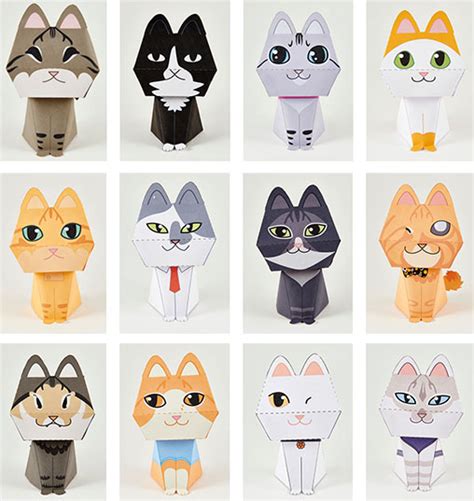 Purring Quest Cats Paper Toys Paperized Crafts
