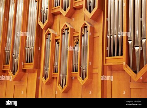 Pipe Organ In The Concert Hall Stock Photo Alamy