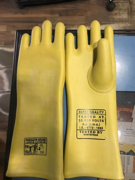 Electrical Hand Gloves KV Tested Popular Rubber Works Pvt Ltd