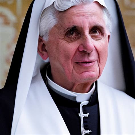 Krea Ai Pope Benedict Wearing Sith Cloak As Chancelor Palp