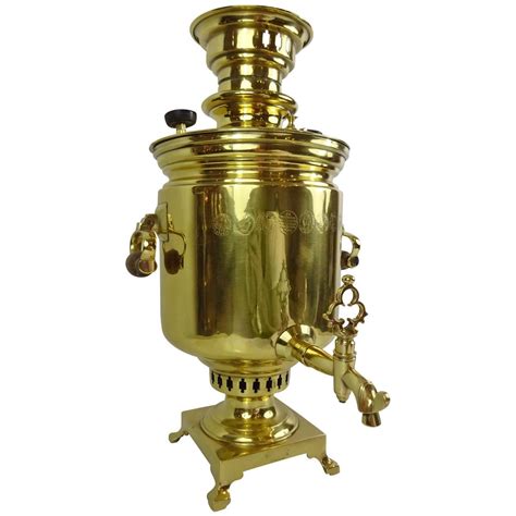 Antique Russian Brass Samovar At 1stdibs