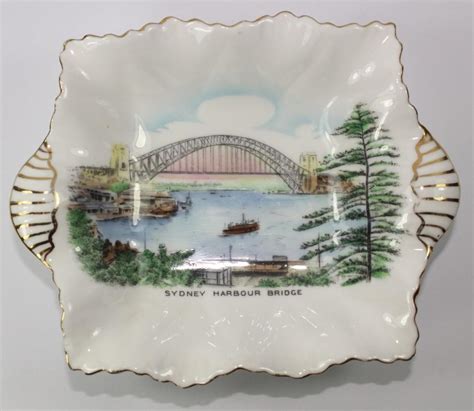 Lot Shelley England Souvenir Porcelain China Dish With Scene Of