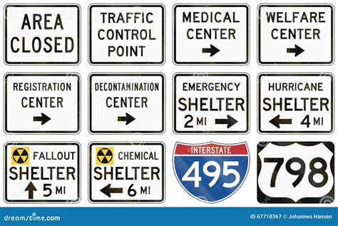 Regulatory United States Mutcd Road Signs Stock Illustration