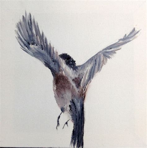 Flying Bird Painting By Elias Akleh