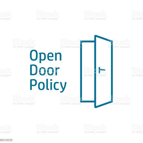 Open Door Policy Poster Stock Illustration Download Image Now