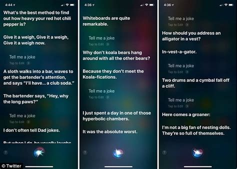 Siri is the voice assistant on apple devices, equivalent to amazon's alexa, microsoft's cortana, and google's google assistant. Apple's Siri voice assistant learns dozens of new dad jokes | Daily Mail Online